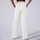 thumbnail image 4 of Pantalones deportivos de cintura alta y pierna ancha con bolsillos para mujer: pantalones joggers informales y prácticos para ropa deportiva, tejido Dacron, 4 of 4