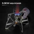 thumbnail image 3 of Réchaud de Randonnée 3300W Léger Pliable en Acier Inoxydable Réchaud à Gaz de Camping Réchaud de Cuisson Extérieur pour Camping Randonnée Pique-Niques, 3 of 7