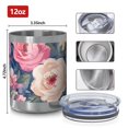 thumbnail image 3 of 12oz Tumblers Pioneer Flower Vacuum Insulated Stainless Steel Travel Tumbler Cups Mug with Lid and Straw for Beer,Coffee,Beverages with Cleaning Brush for Cold & Hot Drinks, 3 of 5