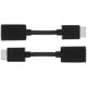 thumbnail image 1 of Cable de extensión macho a hembra 4K, Cable adaptador de conector extendido para TV, LCD, portátil, proyector (negro), 2 uds., 1 of 7