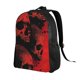 thumbnail image 2 of Balery Red And Black Abstract Skull Mochila - Mochila Estilosa y Duradera para Laptop de 15 Pulgadas con Tela Oxford Impermeable, 2 of 8