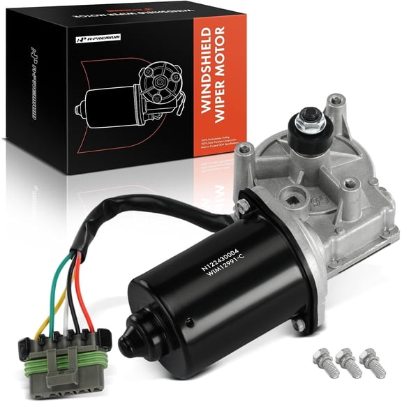 A-Premium Front Windshield Wiper Motor Compatible with Freightliner Cascadia 2008-2017 Century Class 2000-2006 Columbia Coronado & International Harvester Durastar LoneStar ProStar WorkStar 7600