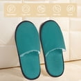 thumbnail image 2 of Fotbe Teal Pantuflas Peludas para Mujer con Estampado, Zapatillas de Peluche, Zapatos de Invierno para Casa, Uso Interior y Exterior-Medium, 2 of 8