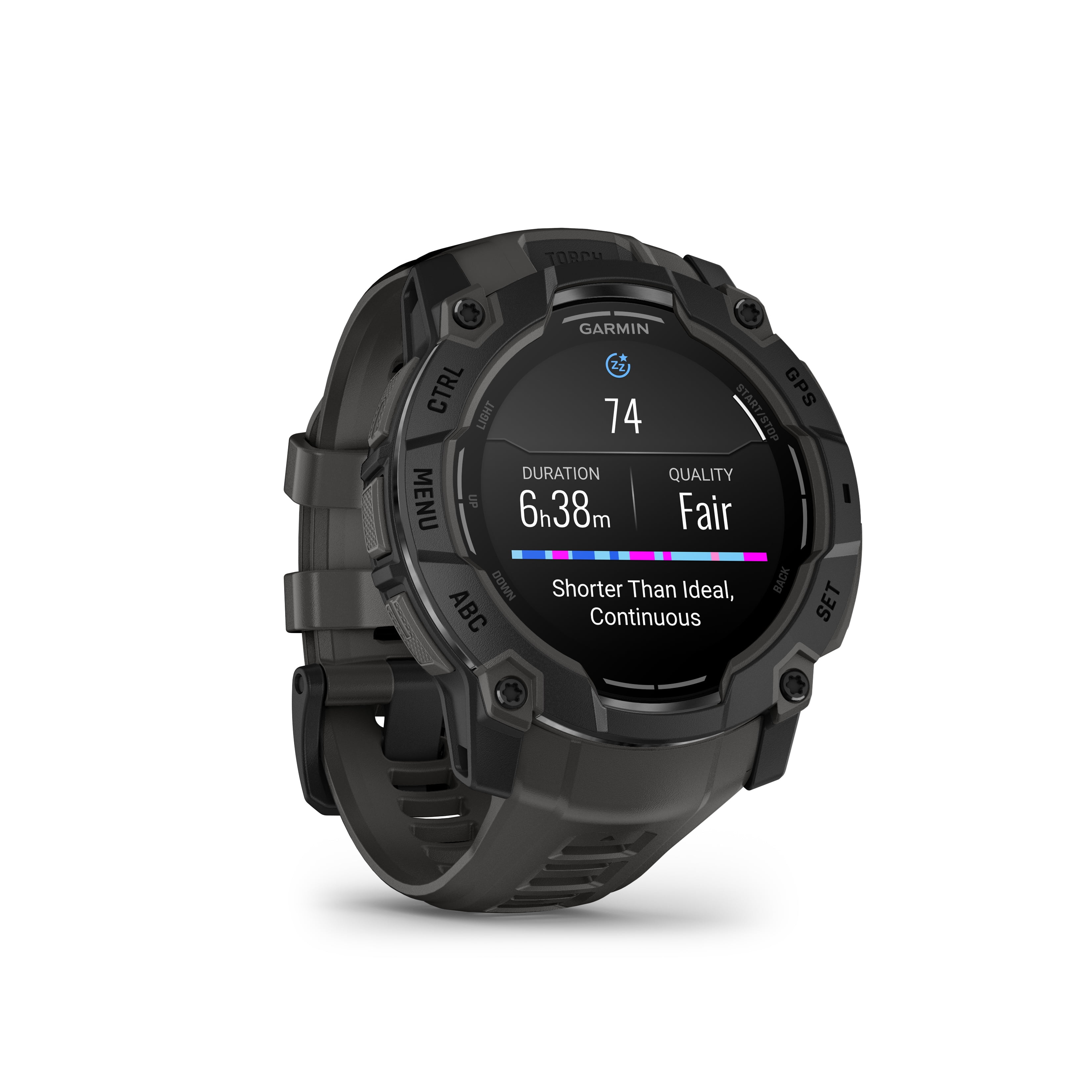Garmin Instinct® 3 AMOLED GPS Smartwatch - 50-mm - Charcoal Black with Black Band