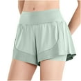 thumbnail image 2 of Rezuofi 2 Pcs Women Workout Running Shorts,Active Yoga Gym Sport Shorts with Liner 2 in 1, 2 of 5