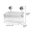 thumbnail image 2 of Giunmcul 50% Off Clear Style Glacier Pattern Suction Cup Shelf,Bathroom Suction Cup Storage Rack Suction Cup Storage Box, 2 of 2