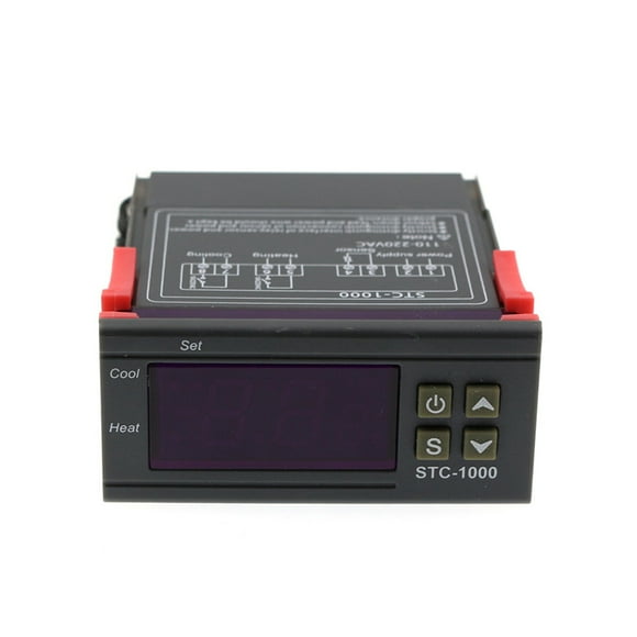 Seitruly Regulador de humedad incubadora de huevos de mano de obra montada en la pared 10A controlador fresco 50/60Hz controlador de temperatura Electrónica 24V