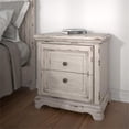 thumbnail image 2 of Mesita de noche American Woodcrafters Providence, color blanco envejecido, 2 of 7