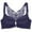 Blue, variant on oqasdz Women Bras Butterfly Back Adjustable Straps Bralette Gathering Comfort Front Side Buckle Bra