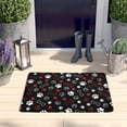thumbnail image 2 of Paw Prints and Bones Flannel Non Slip Door Rugs,Washable Door Mats Indoor,Decorative Door Mats,Dirt-Resistant and Absorbent Doormat for Entrance,Bedroom,Kitchen,Bathroom,23.5x16in(60x40cm), 2 of 5