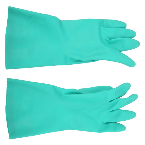 Guantes 1 par de guantes de goma de nitrilo protección de manos para limpieza del hogar laboratorio pintura agricultura