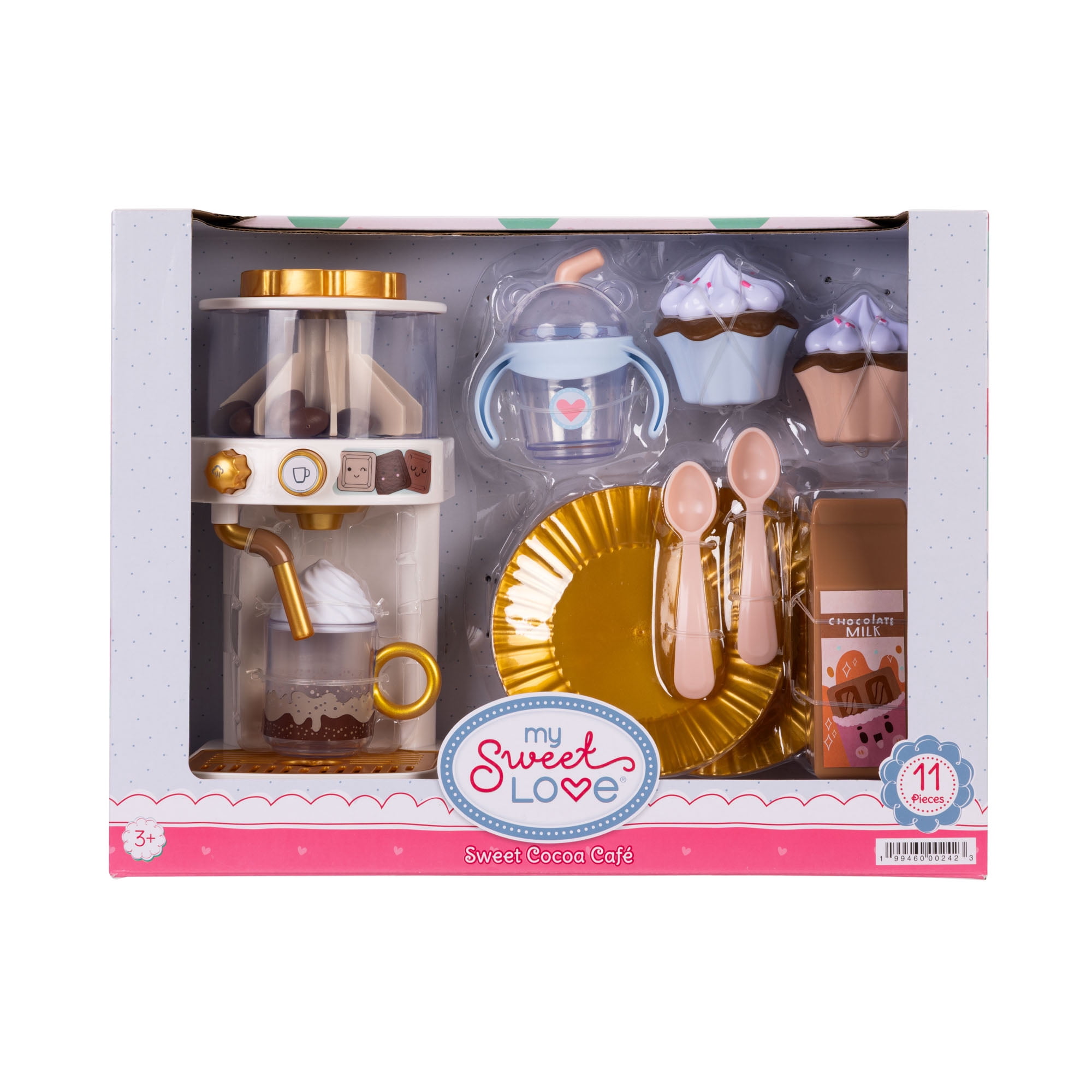 My Sweet Love Sweet Cocoa Cafe Doll Play Set, 11 Pieces