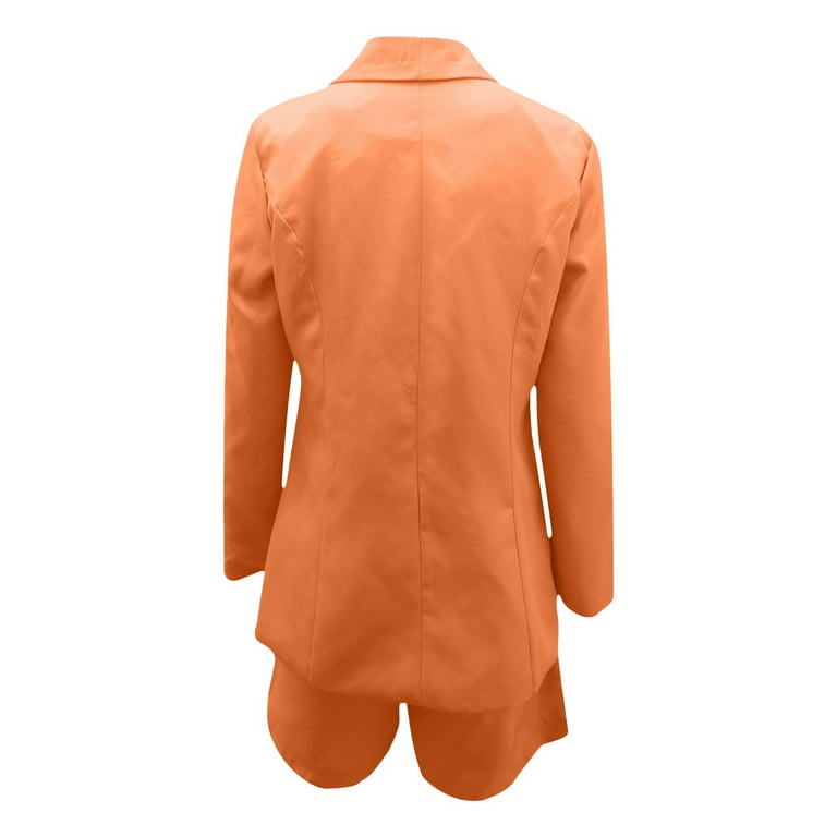 Smihono Women's Fashion Plus Size Velvet Jacket Suit Coat Discount Lapel Collar Office Jacket Buttons Open Front Pocket Long Sleeve Womens Suit Solid