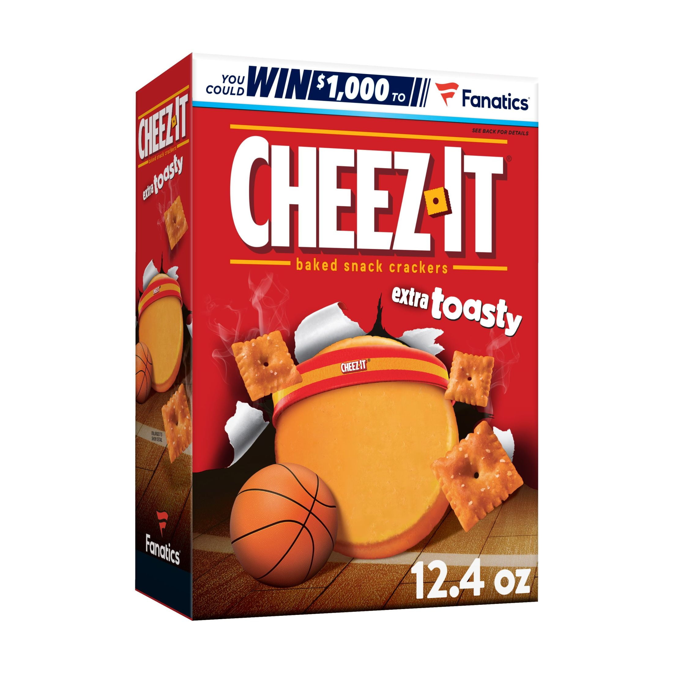 Cheez-It Extra Toasty Cheese Crackers, 12.4 oz