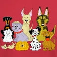 thumbnail image 3 of CafePress - Cartoon Dog Pack Dark T Shirt - Men's Classic Graphic Cotton T-Shirt, 3 of 4