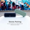 thumbnail image 4 of DOSS Grey Wireless Bluetooth Speaker, 15Hrs Long Playtime, 24W Impressive Sound with Booming Bass, IPX6 Waterproof, Wireless Stereo Pairing, Mixed Colors Lights, 66 FT Connectivity, 4 of 7