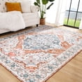 thumbnail image 5 of Ultrug Vintage Rugs Soft Accent Area Rug for Bedroom Living Room Home Decor Carpet,8'x10',Light Orange, 5 of 7