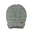 thumbnail image 4 of NYFASHION101 Exclusive Oversized Baggy Slouchy Thick Winter Beanie Hat - Confetti Natural Gray, 4 of 4