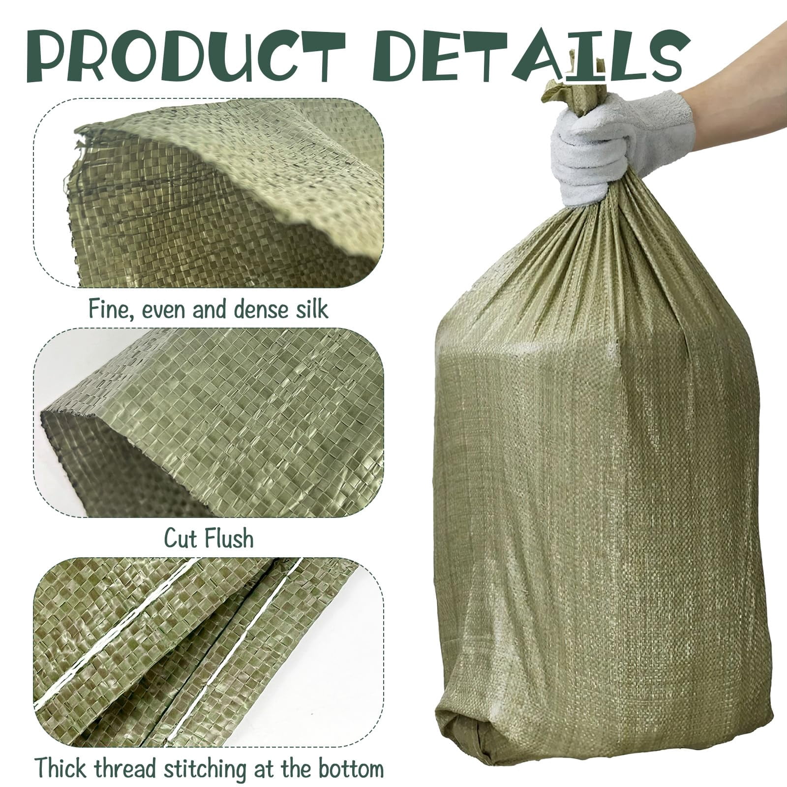 10 Pcs Potato Sack Race Bags, 24 x 40 inch Large Seed Sack for Adults Kids Outdoor Lawn Games, Outdoor Sports Games, Yard, Birthday, Family Reunion, Barbecue, Picnic, Storage