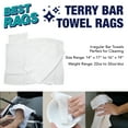 thumbnail image 3 of Arkwright Bar Mop Terry Towel Cleaning Rags (5 lb Bag), 14x17 to 16x19, All White or White with Center Stripe, 3 of 6