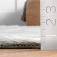 thumbnail image 6 of nuLOOM Cloud Faux Sheepskin Soft & Plush Shag Area Rug, 7' 6" x 9' 6", Gray, 6 of 8