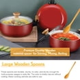 thumbnail image 5 of Wood Spoon ,2-Piece Wooden Spoons, Handmade Natural Asian Wooden Spoons,,0126, 5 of 6