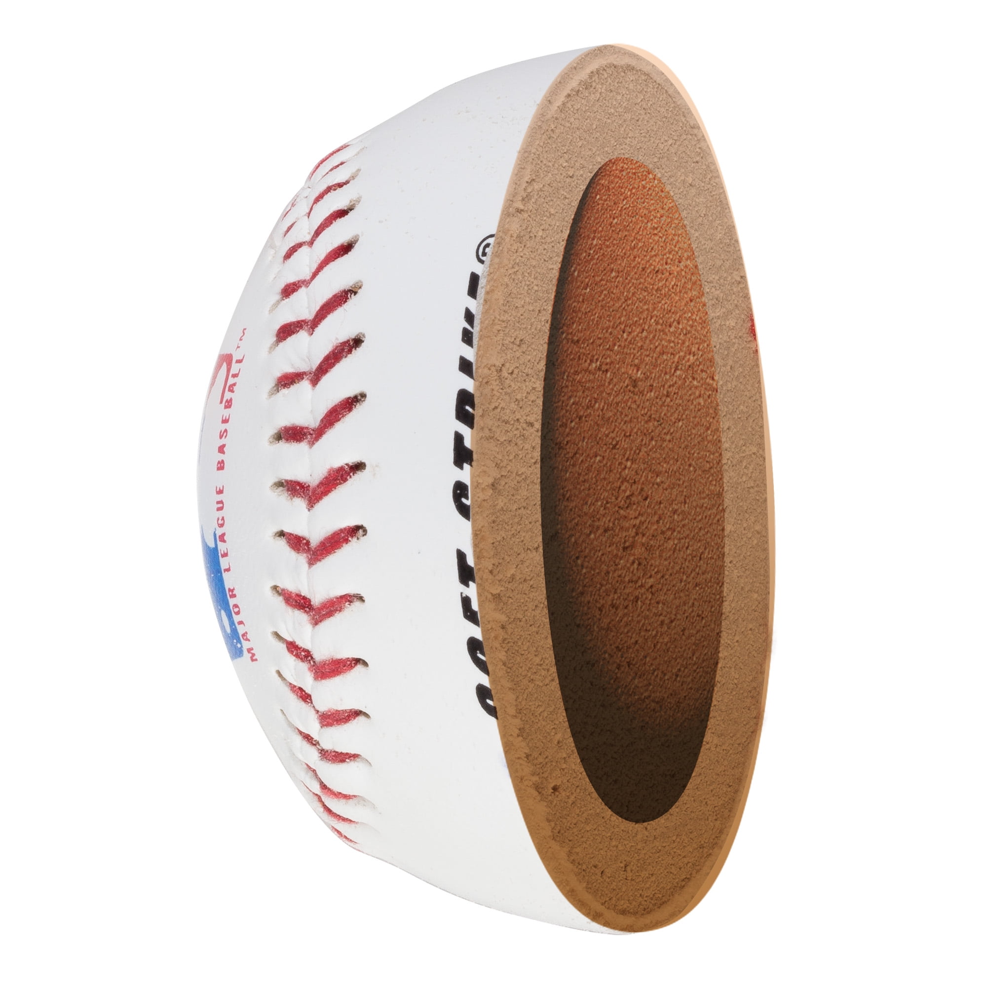 Franklin Sports MLB Soft-Strike Teeballs, Official Size, 6 Pack