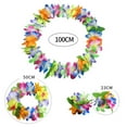 thumbnail image 6 of Pink Season 4Pcs/Set Thickening Vibrant Color 80Pcs Flower Hawaiian Garland Hawaiian Flowers Necklace Headband Bracelets Lei Party Supplies, 6 of 8