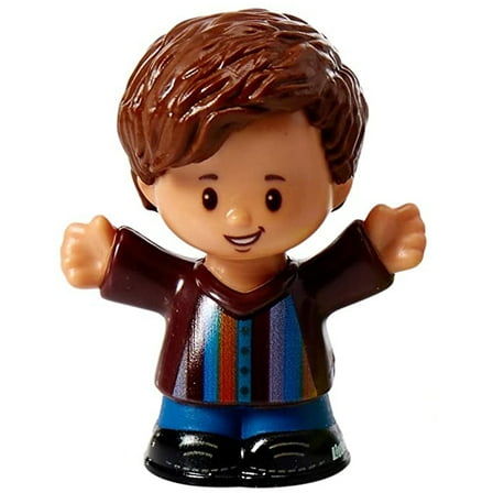 Replacement Part for Fisher-Price Little People Big Helpers Family - FTL14 ~ Replacement Hispanic Dad Figure ~ Brown Hair