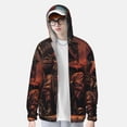 thumbnail image 2 of Balery Dark Skull King Throne Sudadera ligera de manga larga con capucha y protección solar UPF 50+ para hombre y mujer, ideal para pesca y running-Large, 2 of 7