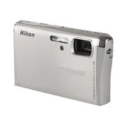 Angle View: Nikon Coolpix S51c 8.1 Megapixel Compact Camera, Silver