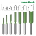 thumbnail image 4 of 6MM Shank Router Bit for Woodworking, Straight Milling Cutter with Double Flute, 4 of 8