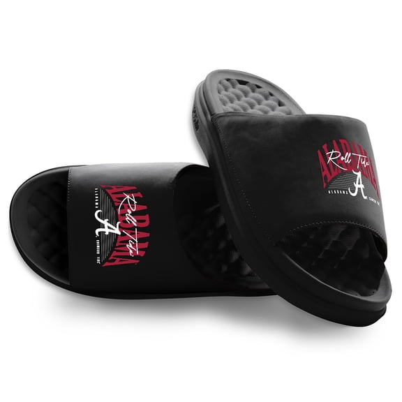 Unisex ISlide Alabama Crimson Tide Varsity Stack Motive Slide Sandals