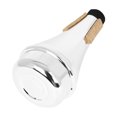 thumbnail image 1 of YSNOOWE Portable Silver Trumpet Practice Mute Lightweight ABS Material for Quiet Trumpet Playing, 1 of 8