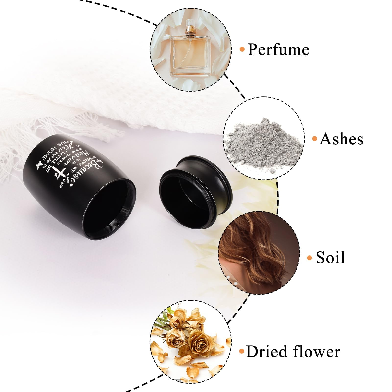 3 Inches Small Keepsake Cremation Urn for Human / Pet Ashes Mini Cremation Urns Memorial Ashes Urn Mini Urn Stainless Steel Ashes Holder Small Ash Urn for Ashes