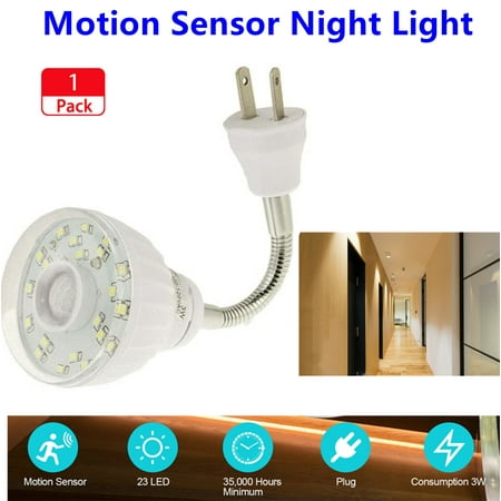 

Plug in Led Night Light with Motion Sensor Soft White Nightlights for Hallway Bedroom Kids Room Kitchen Stairway