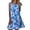 Blue, variant on A-Line Dresses for Womens Wrap Dress Floral Sleeveless Fashion Casual Summer Wedding Guest V Neck Sundress with Pockets