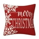 thumbnail image 4 of Fundas de Almohada Navideñas,Adornos Navideños de ,Fundas de Almohada Clásicas de Lino a Cuadros Negros y Rojos para Sofá,Silla,Cama,Hogar(B)(4 piezas), 4 of 5