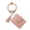 Pink, variant on Silicone Wood Beaded Tassel Bracelet Wristlet Bangle Keychain Key Ring With Card Holder Wallet Purse