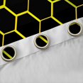 thumbnail image 4 of Feelyou Honeycomb Curtains Pack of 2 (42x84 Each), Yellow Abstract Curtains Blackout, 4 of 6