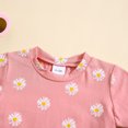 thumbnail image 4 of Fesfesfes Toddler Girl Outfits Summer Baby Small Floral Set Of Children Cotton Girls Round Neck T Shirt, 4 of 6