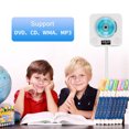 thumbnail image 2 of MEGICOT Bluetooth 5.0 Wall Mountable CD DVD Player with Pull-switch Dust Cover Remote Control LCD Display Built-in Speakers, Portable Music Player Support FM Radio CD/DVD/MP3/USB/AUX, 2 of 8