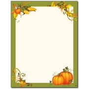 Thanksgiving Harvest Border Stationery - 80 Sheets