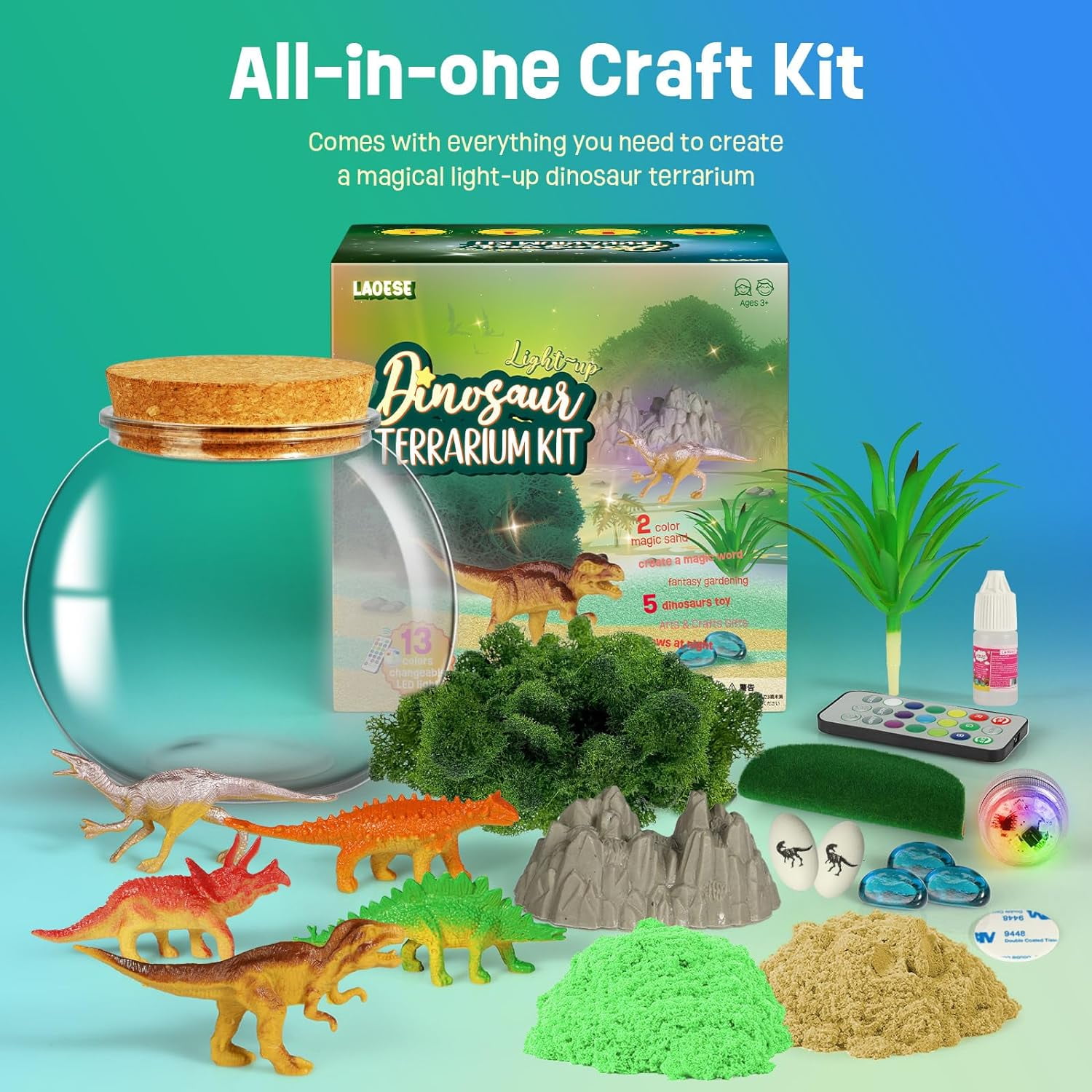 Dinosaur Building Set for Boys - Dinosaur Adventure Kit for Kids - Perfect Birthday Gift for Boys Ages 4-12 - DIY Dinosaur Model Kit - Fun and Educational Arts and Crafts for Kids