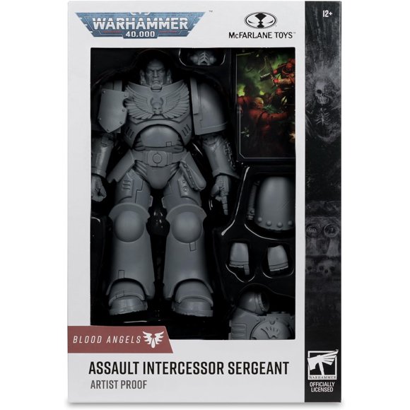 Warhammer 40000 7 Inch Action Figure Wave 11 - Assault Intercessor Sergeant (Blood Angel) Artist Proff