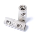 thumbnail image 4 of 2 PCS Audio Butt Splice Connectors 8 Gauge Brass CorrosionResistant for Car Use Silver 8GA, 4 of 8