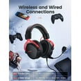 thumbnail image 3 of Seneo Air 2.4G Wireless Gaming Headset, with Dual Chamber Driver,Upto 17 Hours of Use, Noise Cancelling Mic, 3D Bass, Ultra Light Over Ear for PS4,PS5, PC, Xbox One,Switch, 3 of 8