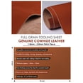 thumbnail image 6 of Cowhide Tooling Leather Full Grain Sheet Genuine Leather Sewing Crafting Work Coffee 4x10, 6 of 6