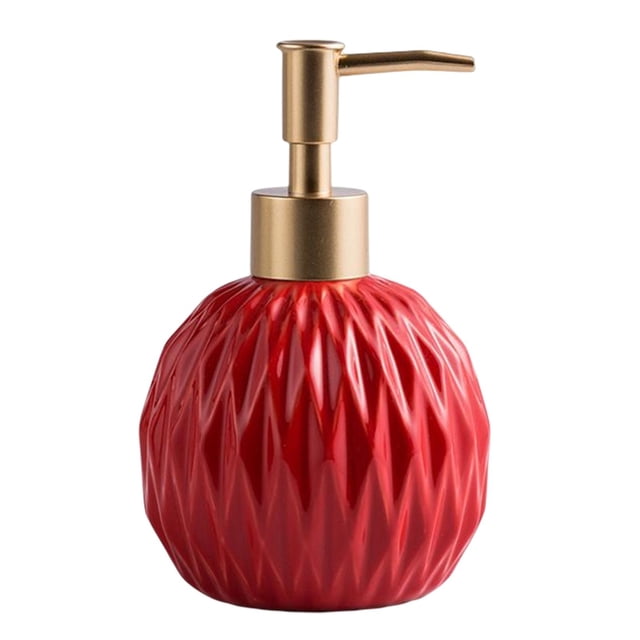 ceramic dispenser with bathroom Red