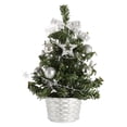 thumbnail image 3 of Árbol de Navidad con Adornos de Decoración para el Hogar de Escritorio Sunnimix Plata, 3 of 8